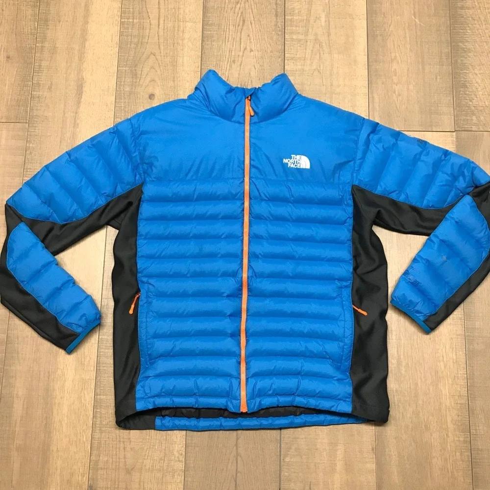 The North Face 700 Summit Series Down Jacket Mens XL Blue Goose Puffer Nylon
